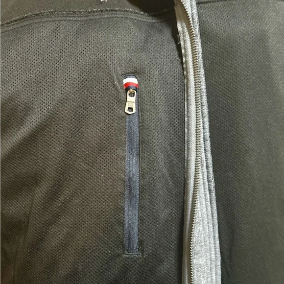 Tommy Hilfiger Men’s XL Gray Winter Jacket Water Resistant Full Zip Pockets - Picture 8 of 12